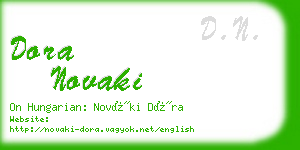 dora novaki business card